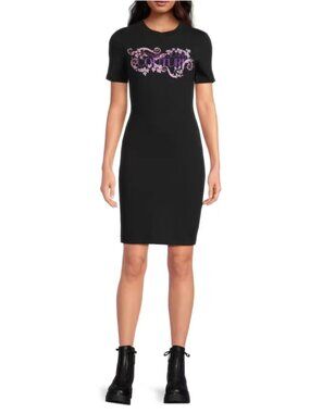 Versace Jeans Couture Logo T-Shirt Mini Dress